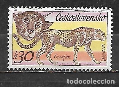 Sellos: 1976: CHECOSLOVAKIA Parque natural de Dvurkralove - Guepardo (CTO)