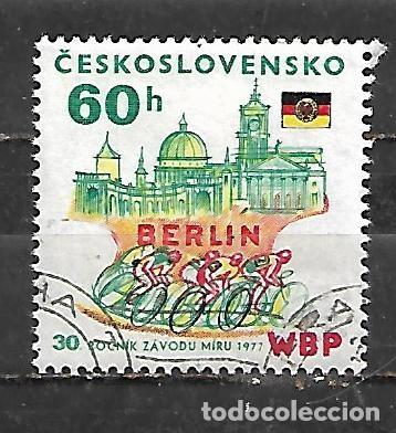 Sellos: 1977: CHECOSLOVAKIA XXX Aniversario de la carrera ciclista por la paz - Berl&iacute;n (CTO)