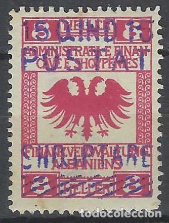 Sellos: ALBANIA 1919 - SELLO DE AUSTRIA SOBRECARGADO, &Aacute;GUILA GRANDE - MH*