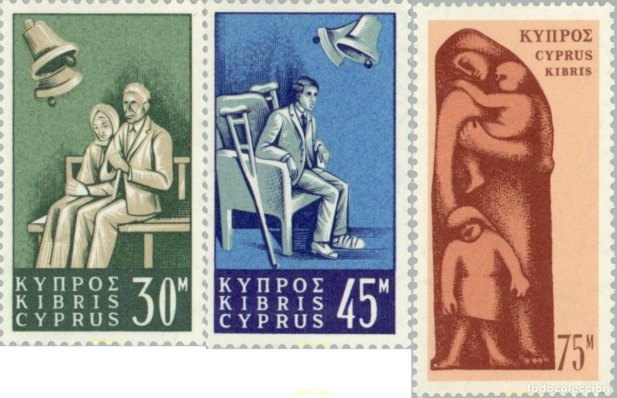 Sellos: 113451 MNH CHIPRE 1965 LEY DE LA SEGURIDAD SOCIAL