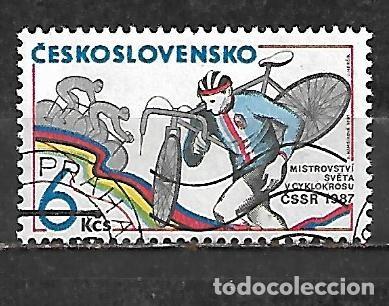 Sellos: 1987: CHECOSLOVAKIA Campeonato mundial de ciclismo campo a trav&eacute;s (CTO)