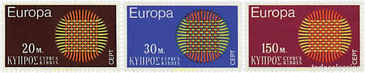 Sellos: 62191 MNH CHIPRE 1970 EUROPA CEPT. SOL FLAMANTE