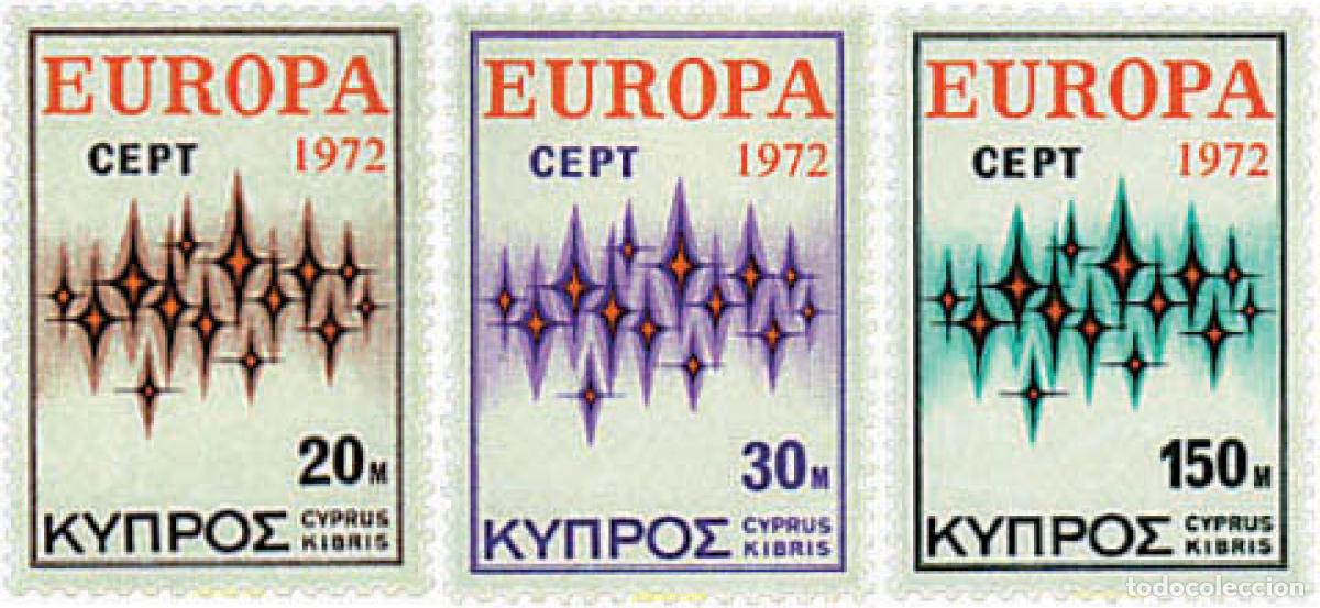Sellos: 63225 MNH CHIPRE 1972 EUROPA CEPT. COMUNICACIONES