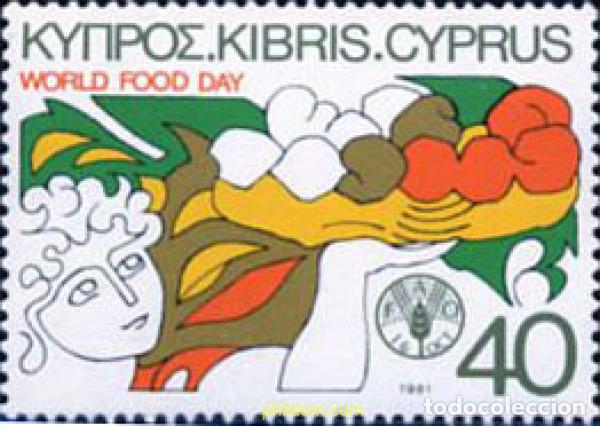 Sellos: 114543 MNH CHIPRE 1981 DIA MUNDIAL DE LA ALIMENTACION