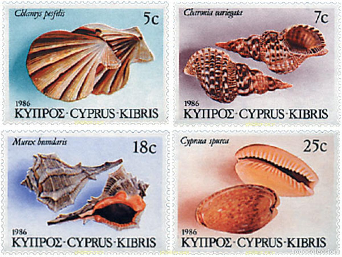 Selos: 71736 MNH CHIPRE 1986 CONCHAS