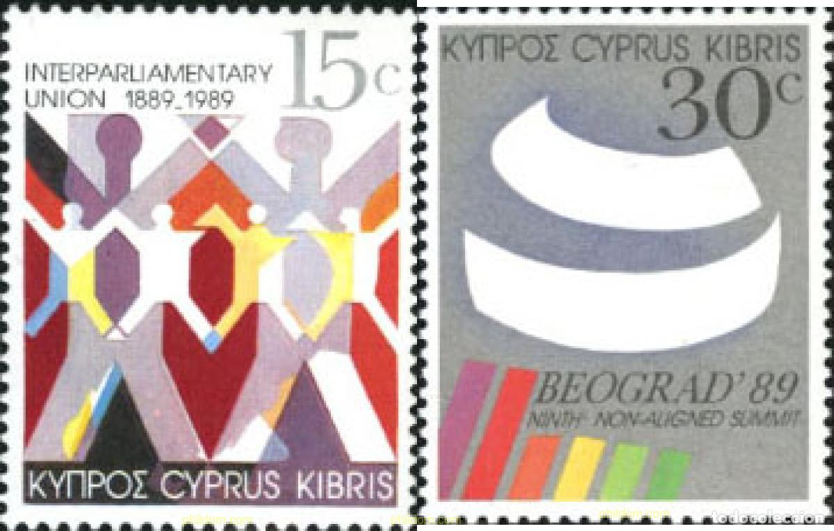 Sellos: 114831 MNH CHIPRE 1989 ANIVERSARIOS Y ACONTECIMIENTOS