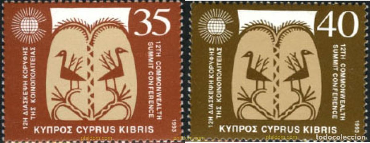 Sellos: 114895 MNH CHIPRE 1993 12 CONFERENCIA DE LA CUMBRE DE COMMONWEALTH