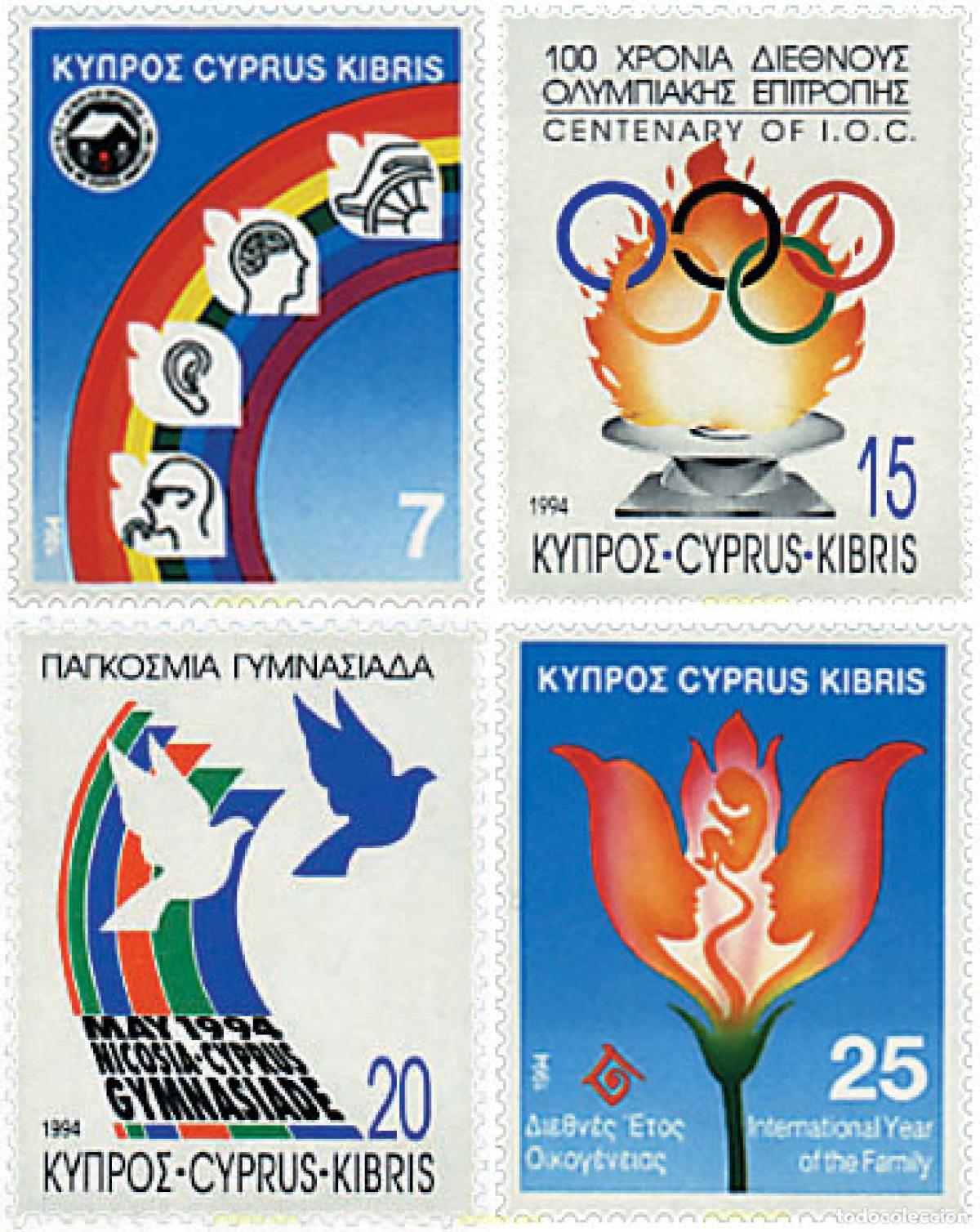 Sellos: 72499 MNH CHIPRE 1994 ANIVERSARIOS Y ACONTECIMIENTOS