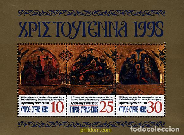 Sellos: 51418 MNH CHIPRE 1998 NAVIDAD. ICONOS