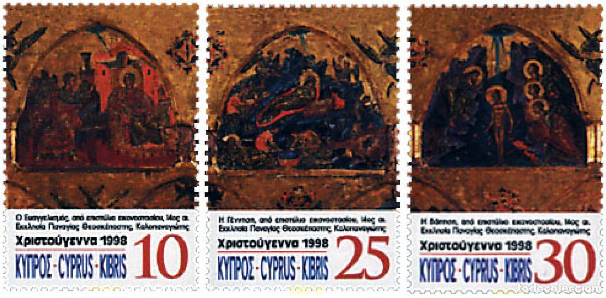 Sellos: 51416 MNH CHIPRE 1998 NAVIDAD. ICONOS