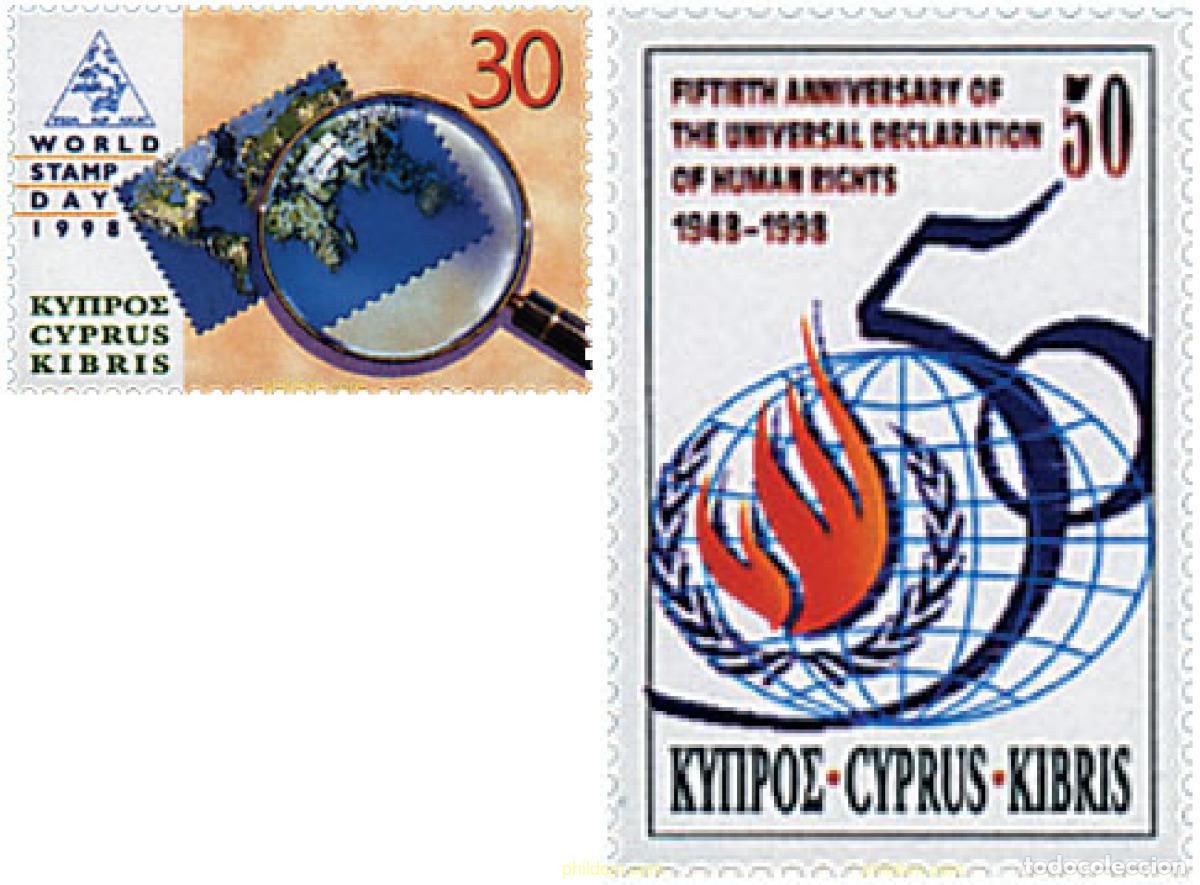 Sellos: 72519 MNH CHIPRE 1998 DIA MUNDIAL DEL SELLO