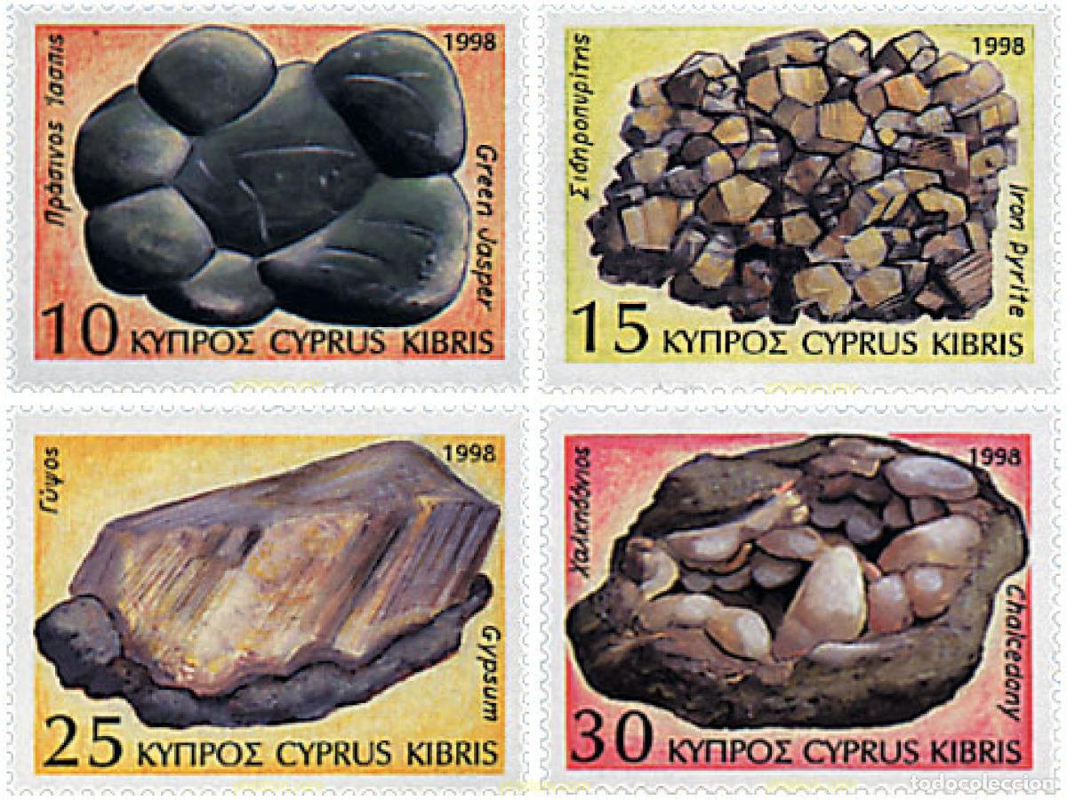 Sellos: 72517 MNH CHIPRE 1998 MINERALES