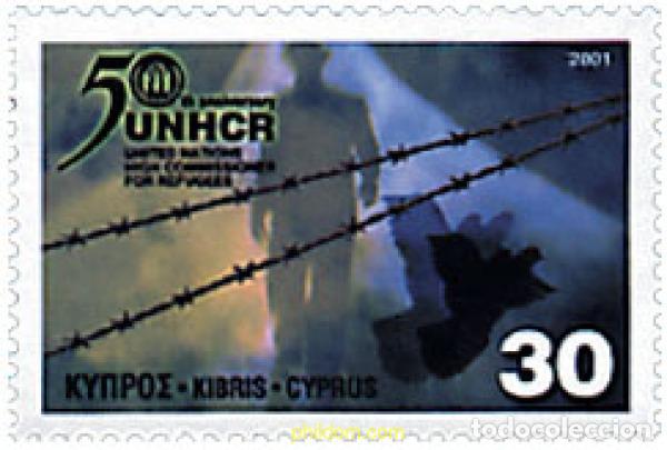 Sellos: 82531 MNH CHIPRE 2001 50 ANIVERSARIO DE LA UNHCR