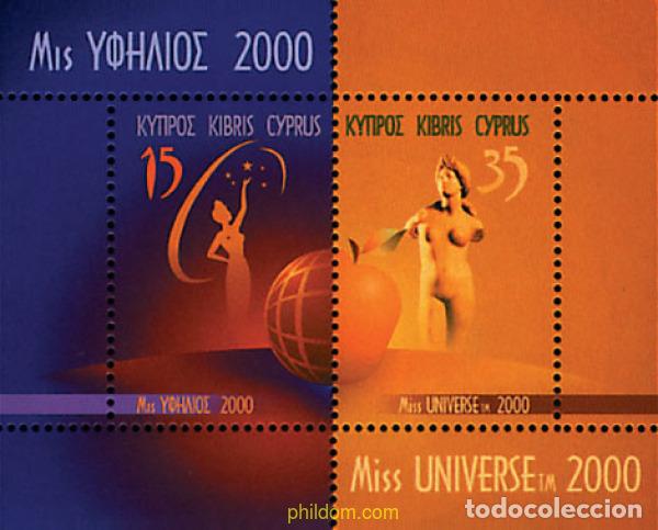 Sellos: 51404 MNH CHIPRE 2000 ELECCION DE MIS UNIVERSO 2000 EN CHIPRE