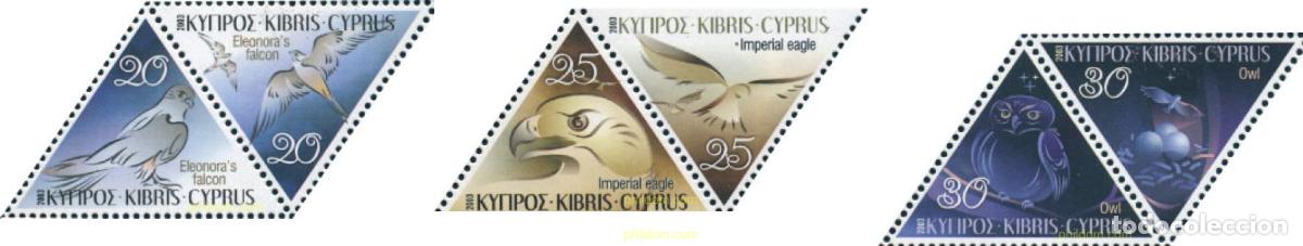 Sellos: 136269 MNH CHIPRE 2003 AVES DE PRESA