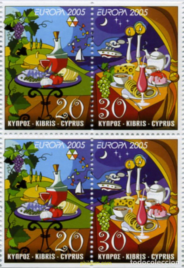 Sellos: 207766 MNH CHIPRE 2005 EUROPA CEPT 2005 - GASTRONOMIA
