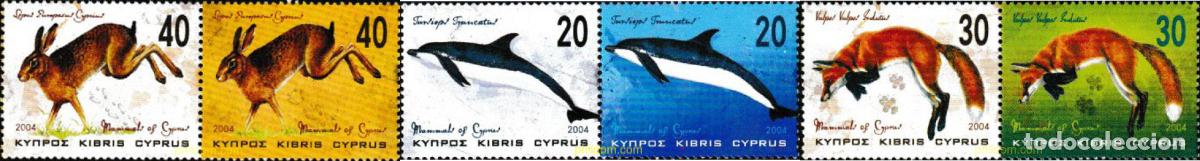 Sellos: 164503 MNH CHIPRE 2004 FAUNA DE CHIPRE