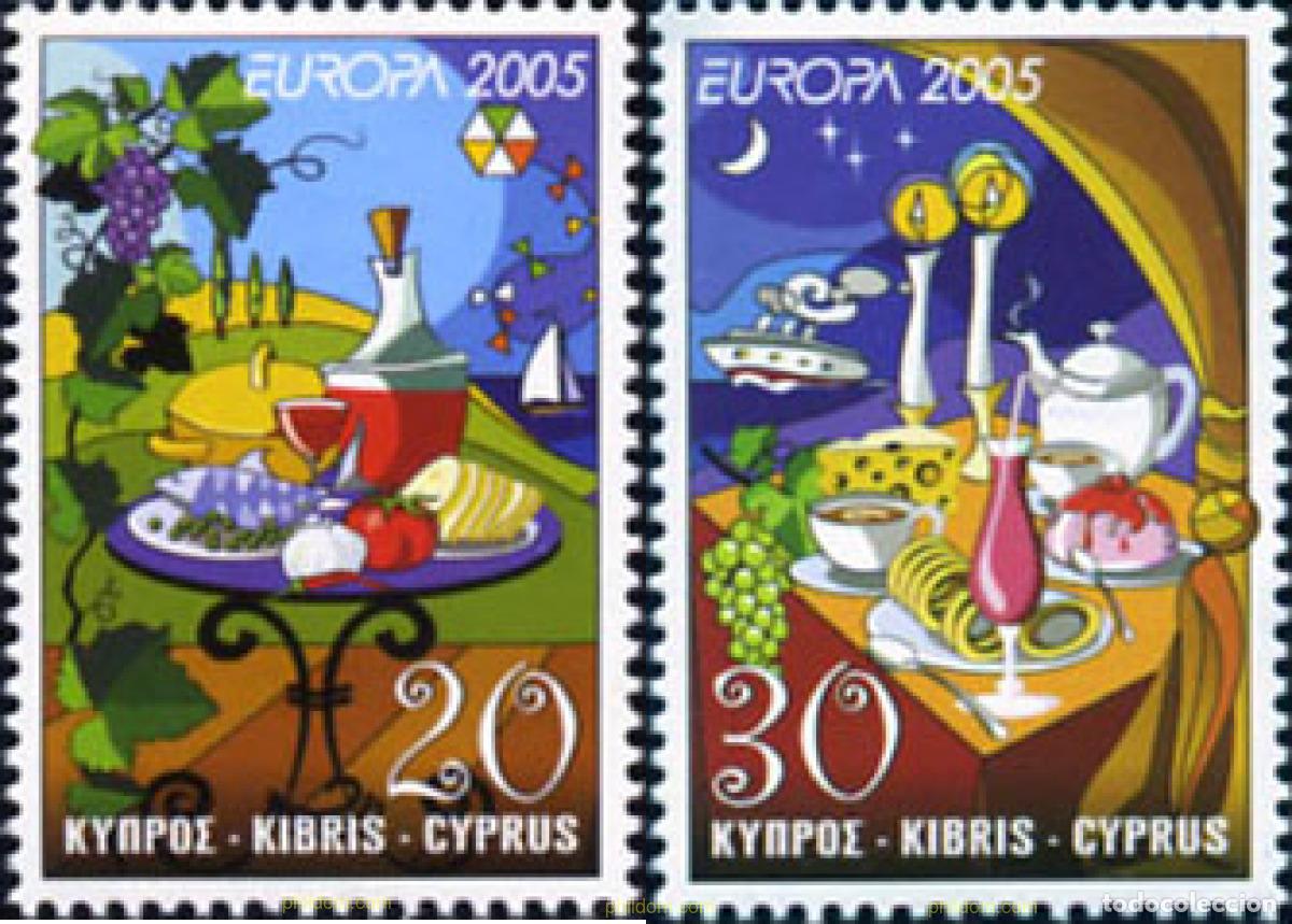 Sellos: 164536 MNH CHIPRE 2005 EUROPA CEPT 2005 - GASTRONOMIA