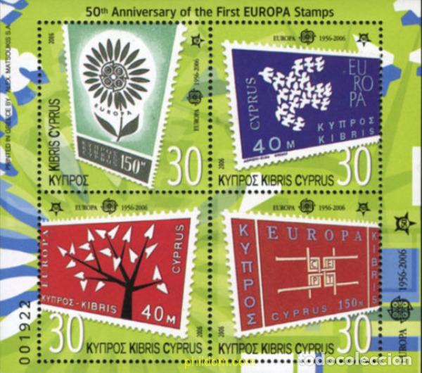 Sellos: 186018 MNH CHIPRE 2006 50 ANIVERSARIO DE LA EMISION DE LOS SELLOS EUROPA