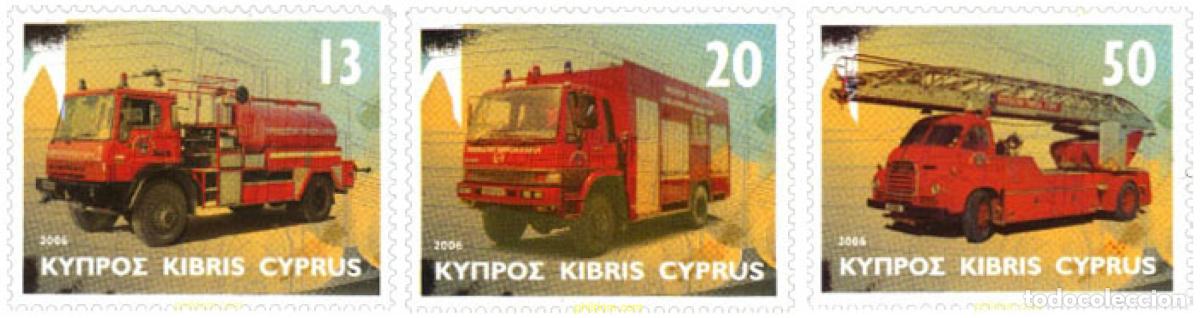 Sellos: 194782 MNH CHIPRE 2006 COCHES DE BOMBEROS
