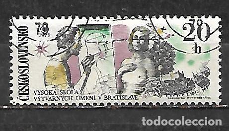 Sellos: 1979: CHECOSLOVAKIA 30 Aniv. de la fundaci&oacute;n de la escuela de bellas artes de Bratislava (CTO)