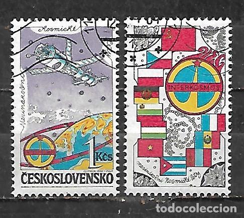 Sellos: 1984: CHECOSLOVAKIA Programa Interkosmos - Complejo orbital &rdquo;Saliout - Soyuz&rdquo; (CTO)