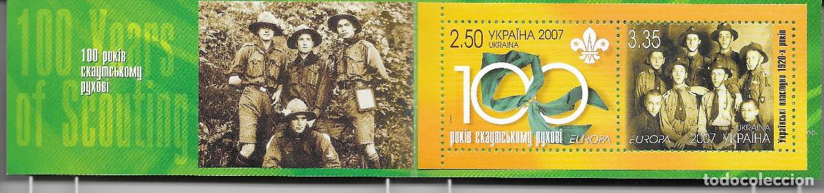 Sellos: Carnet nuevo de Ucrania de 2007. Tema Boy scouts