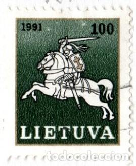 Sellos: Lituania. Escudo de Armas de Vilnius.1994. YT-484. Usado