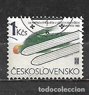 Sellos: 1983: CHECOSLOVAKIA 7&ordm; Campeonato mundial de esqu&iacute;. Harachov (CTO)