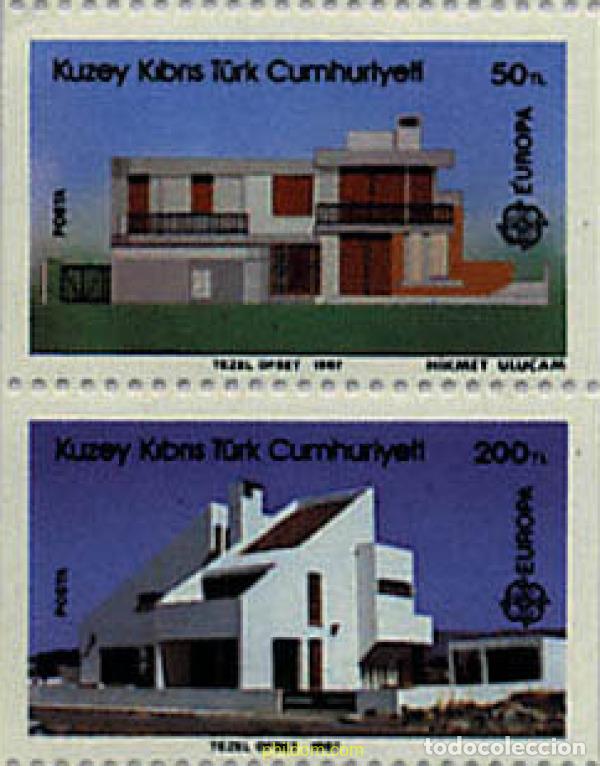 Sellos: 797781 MNH CHIPRE. Administraci&oacute;n turca 1987 EUROPA CEPT. ARQUITECTURA MODERNA