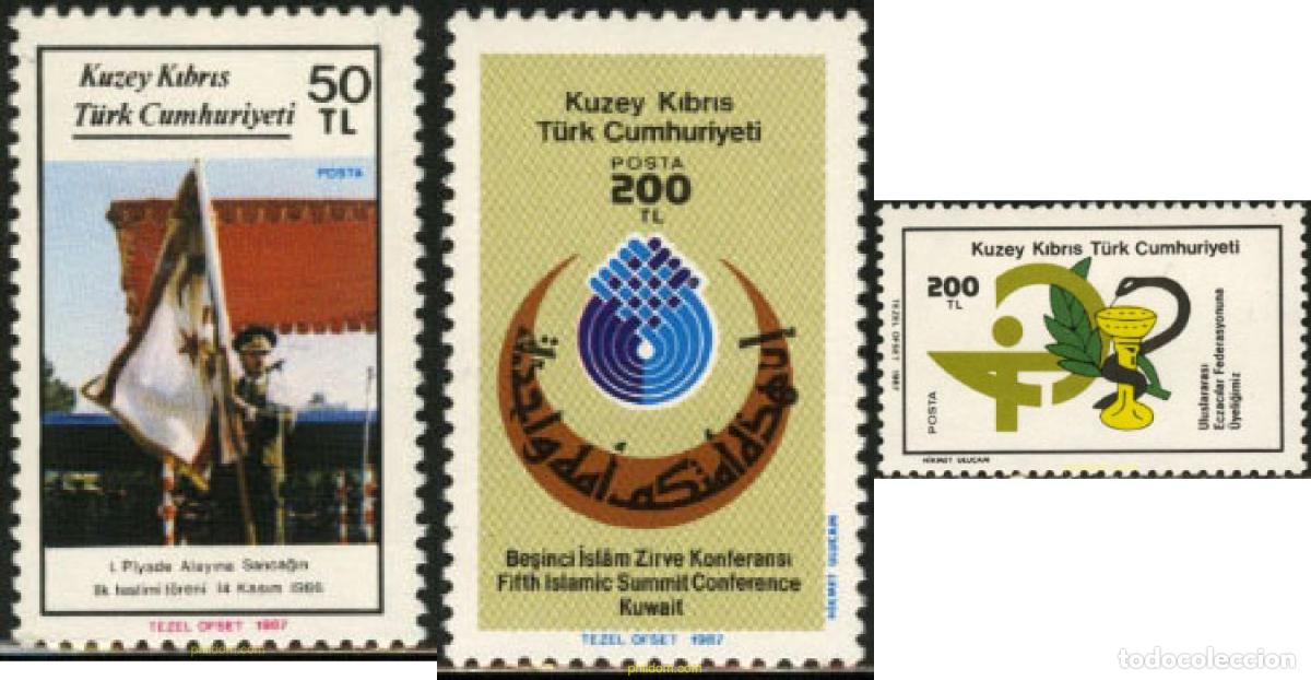 Sellos: 164703 MNH CHIPRE. Administraci&oacute;n turca 1987 ANIVERSARIOS Y ACONTECIMIENTOS