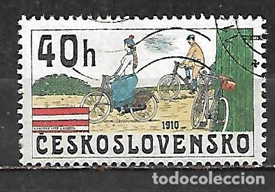 Sellos: 1979: CHECOSLOVAKIA Bicicletas - Bicicletas &rdquo;Rovers&rdquo;. 1895 (CTO)