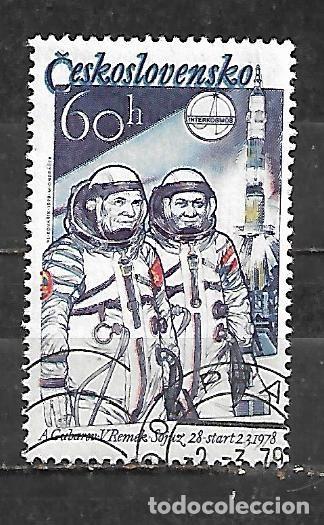 Sellos: 1979: CHECOSLOVAKIA 1&ordm; Aniversario del vuelo espAcial Checoslovaquia - U.R.S.S. (CTO)