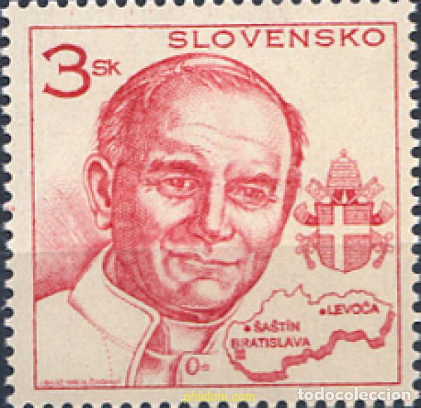 Sellos: 156512 MNH ESLOVAQUIA 1995 VISITA DE JUAN PABLO II