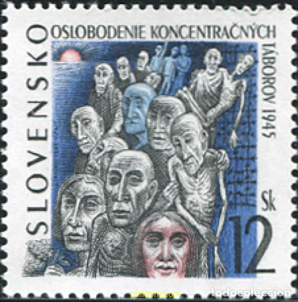 Sellos: 156511 MNH ESLOVAQUIA 1995 50 ANIVERSARIO DE LA LIBERACION DE LOS PRISIONEROS DE LOS CAMPOS DE CONC