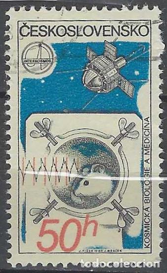 Sellos: CHECOSLOVAQU&Iacute;A 1980 - INTERCOSMOS, COOPERACI&Oacute;N ESPACIAL CON LA URSS - USADO