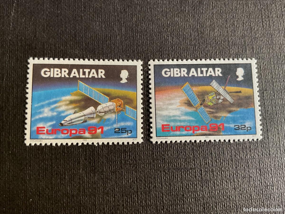 Sellos: GIBRALTAR N&ordm; YVERT 622/3*** A&Ntilde;O 1991. EUROPA