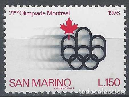 Sellos: SAN MARINO 1976 - JJOO DE MONTR&Eacute;AL - MNH**