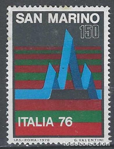 Sellos: SAN MARINO 1976 - EXPO. FILAT&Eacute;LICA INTERNACIONAL DE MIL&Aacute;N - MNH**