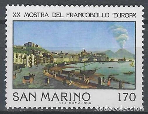 Sellos: SAN MARINO 1980 - EXPO. FILAT&Eacute;LICA INTERNACIONAL EN N&Aacute;POLES - MNH**