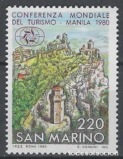 Sellos: SAN MARINO 1980 - CONFERENCIA INTERNACIONAL SOBRE TURISMO - MNH**