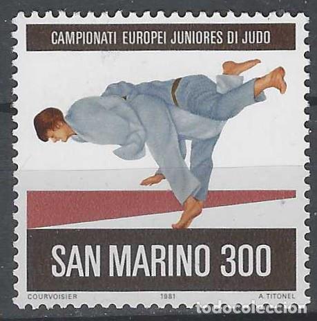 Sellos: SAN MARINO 1981 - CAMPEONATO EUROPEO JUNIOR DE JUDO - MNH**