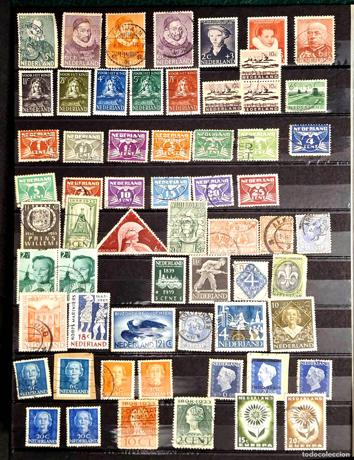 Selos: 61 sellos de Holanda