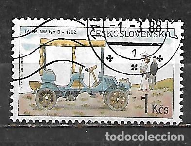 Sellos: 1988: CHECOSLOVAKIA Autom&oacute;viles hist&oacute;ricos - Tatra NW tipo B. 1902