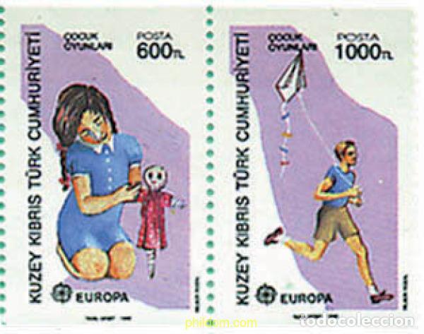 Sellos: 25834 MNH CHIPRE. Administraci&oacute;n turca 1989 EUROPA CEPT. TRANSPORTE Y MEDIOS DE COMUNICACION