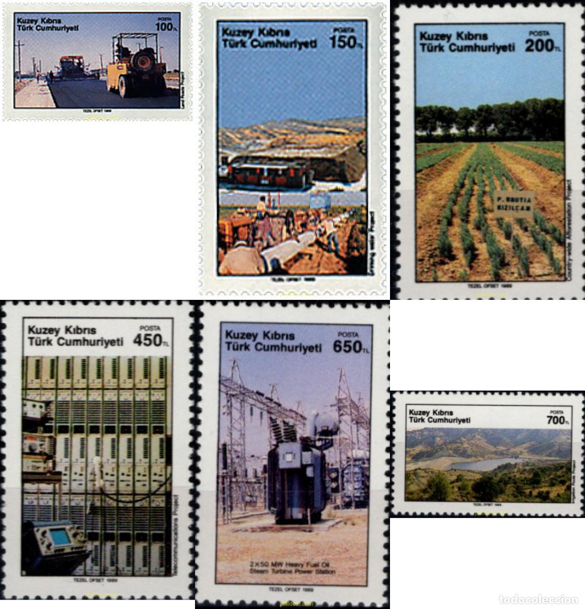 Sellos: 43159 MNH CHIPRE. Administraci&oacute;n turca 1989 DESARROLLO Y PROYECTOS DE MEJORA