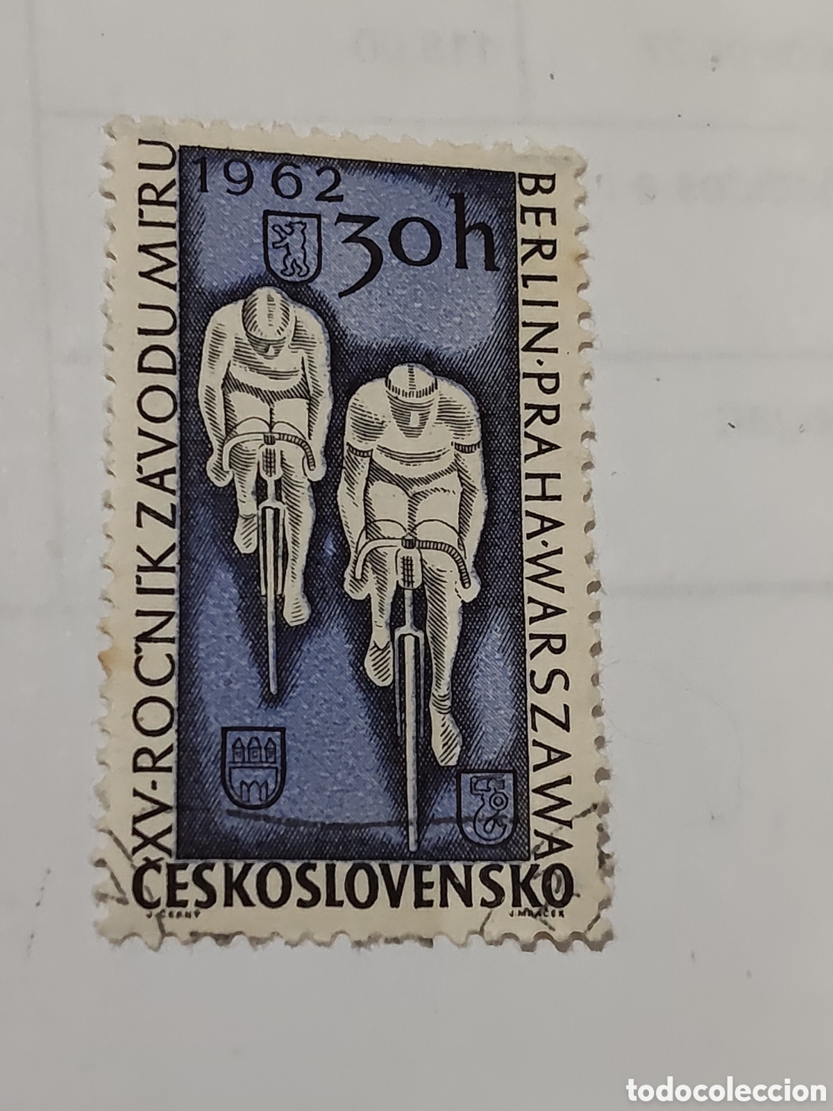 Sellos: Sello de Checoslovaquia 15&ordf;edicion de la carrera de la Paz