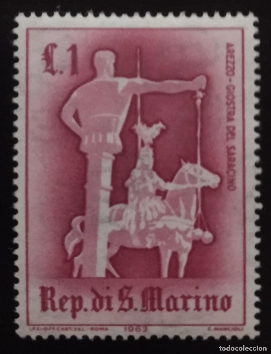 Sellos: SAN MARINO 1963 Torneos medievales. NUEVO - MH.