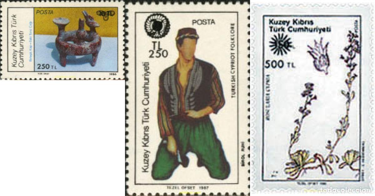Sellos: 98372 MNH CHIPRE. Administraci&oacute;n turca 1991 MOTIVOS VARIOS