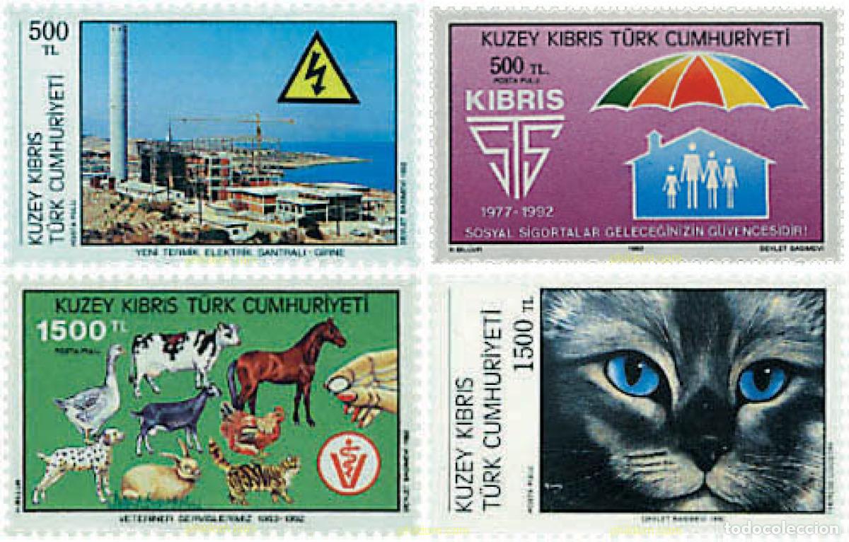 Sellos: 51454 MNH CHIPRE. Administraci&oacute;n turca 1992 ANIVERSARIOS Y ACONTECIMIENTOS